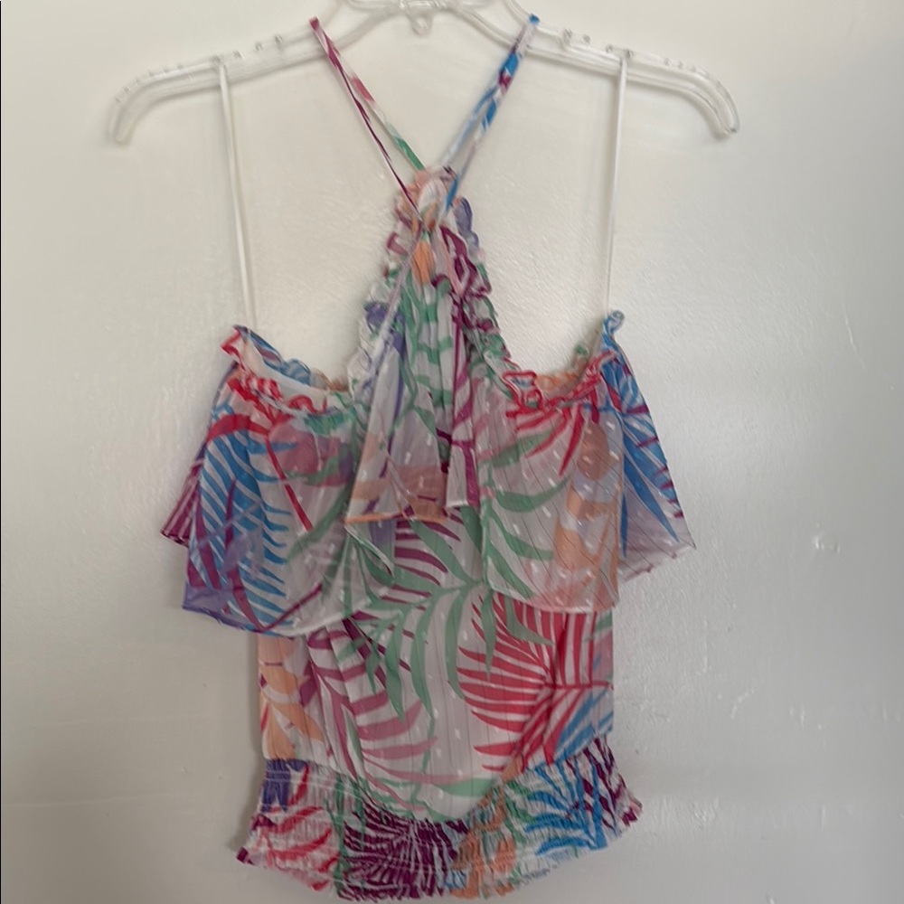 Ramy Brook Jules Printed Tropical Tank Top,  Sz  Small - Picture 8 of 10